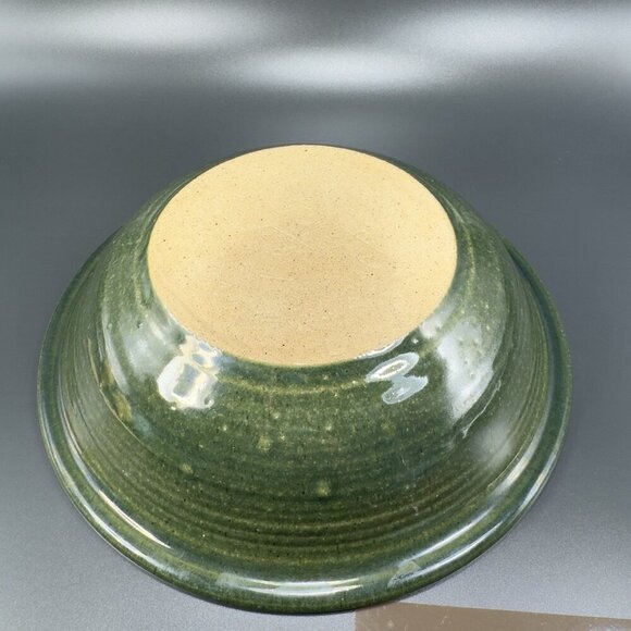 Hand Made Studio Art Pottery Deep Dish Bowl Watermelon Shaped Artist Signed VTG - Picture 14 of 15